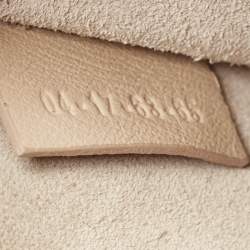 Chloe Beige Leather and Suede Medium Nile Bracelet Top Handle Bag