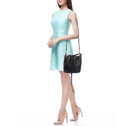 Pre Owned Chloe Black Leather Gala Bucket Bag