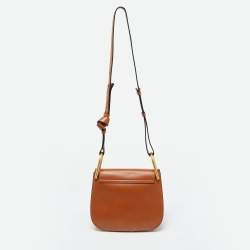Chloe Brown Leather Small Hudson Fringe Shoulder Bag