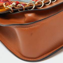 Chloe Brown Leather Small Hudson Fringe Shoulder Bag