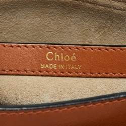 Chloe Brown Leather Small Hudson Fringe Shoulder Bag