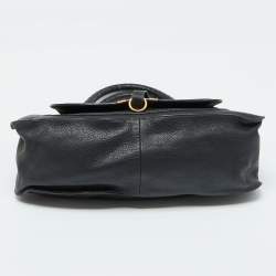Pre Owned Chloe Black Leather Large Marcie Satchel