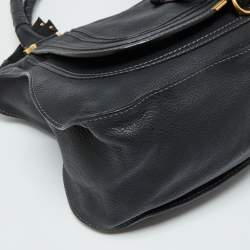 Pre Owned Chloe Black Leather Large Marcie Satchel