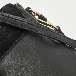 Chloe Black Leather and Suede Mini Faye Daye Backpack