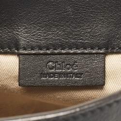 Chloe Black Leather and Suede Mini Faye Daye Backpack