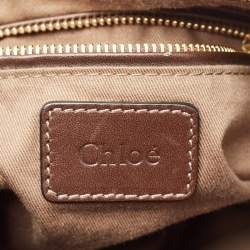 Chloe Choco Brown Python Large Marcie Hobo