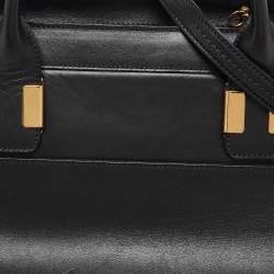Chloe Orange/Black Leather Alice Satchel