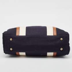 Chloe Navy Blue Canvas Baby Changing Tote