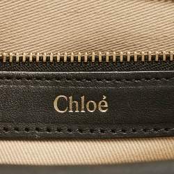 Chloe Orange Python and Leather Medium Sally Shoulder Bag