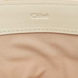 Chloe Off White Leather Vick Zip Pouch