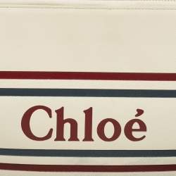 Chloe Off White Leather Vick Zip Pouch
