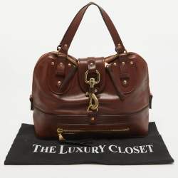Pre Owned Chloe Brown Leather Kerala Dome Satchel