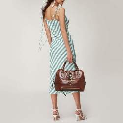 Pre Owned Chloe Brown Leather Kerala Dome Satchel