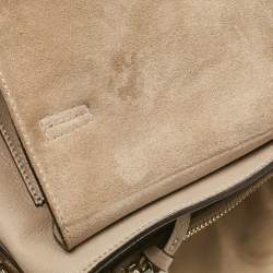 Chloe Beige Leather and Suede Medium Faye Day Top Handle Bag