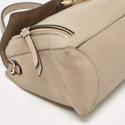 Chloe Beige Leather and Suede Medium Faye Day Top Handle Bag
