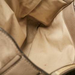 Chloe Beige Leather and Suede Medium Faye Day Top Handle Bag