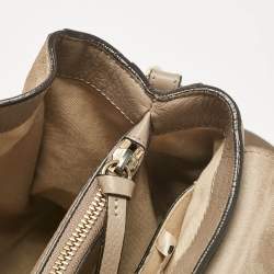 Chloe Beige Leather and Suede Medium Faye Day Top Handle Bag