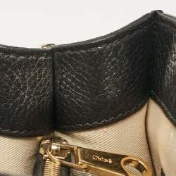 Pre Owned Chloe Black Leather Aby Day Top Handle Bag