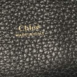Pre Owned Chloe Black Leather Aby Day Top Handle Bag