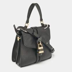 Pre Owned Chloe Black Leather Aby Day Top Handle Bag