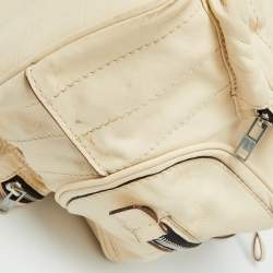 Chloe Cream Leather Betty Zip Satchel