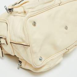 Chloe Cream Leather Betty Zip Satchel