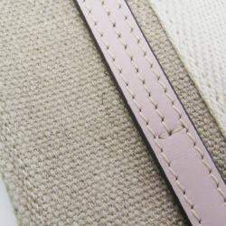 Chloe Neutrals Canvas and Leather Tote Bag