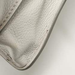 Chloe Two Tone Grey Leather Medium Aby Day Top Handle Bag