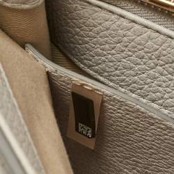 Chloe Two Tone Grey Leather Medium Aby Day Top Handle Bag
