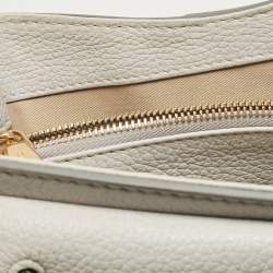 Chloe Two Tone Grey Leather Medium Aby Day Top Handle Bag