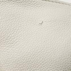 Chloe Two Tone Grey Leather Medium Aby Day Top Handle Bag