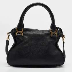 مملوكة مسبقًا حقيبة كتف كلوي مارسي متوسطة جلد أزرق