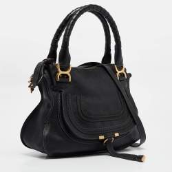 مملوكة مسبقًا حقيبة كتف كلوي مارسي متوسطة جلد أزرق