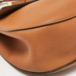 Chloe Brown Leather Large Drew Shoulder Bag