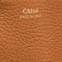 Chloe Brown Leather Large Drew Shoulder Bag