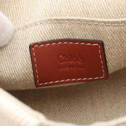 Chloe Fabric Leather Beige Brown White ODY Waist Bag