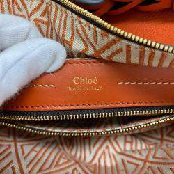 Chloe Orange Dahlia Handbag