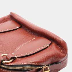 Chloe Leather Brown Dahlia Handbag