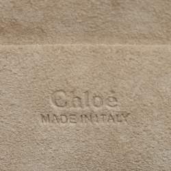 مملوكة مسبقًا حقيبة كتف كلوي سوار نيل صغيرة سويدي وجلد أصفر