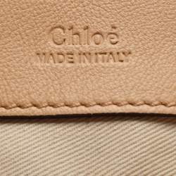 Pre Owned Chloe Beige Leather Small Faye Day Top Handle Bag