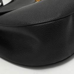 Pre Owned Chloe Black Leather Large Drew Top Handle Bag