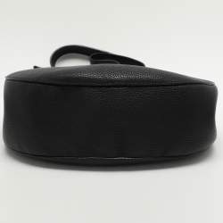 Pre Owned Chloe Black Leather Large Drew Top Handle Bag