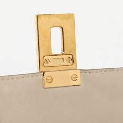 Pre Owned Chloe Beige Leather Drew Bijou Crossbody Bag