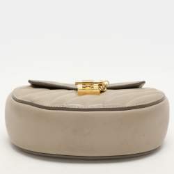 Pre Owned Chloe Beige Leather Drew Bijou Crossbody Bag