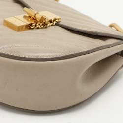 Pre Owned Chloe Beige Leather Drew Bijou Crossbody Bag