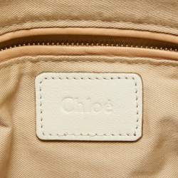 Chloe off White Leather Medium Paraty Shoulder Bag