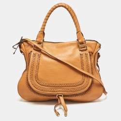 Chloe Orange Leather Large Marcie Hobo