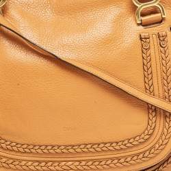 Chloe Orange Leather Large Marcie Hobo