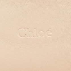 Chloe Light Green/Cream Large Elsie Shoulder Bag