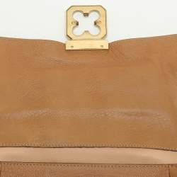Pre Owned  Chloe Brown Leather Medium Elsie Chain Shoulder Bag
